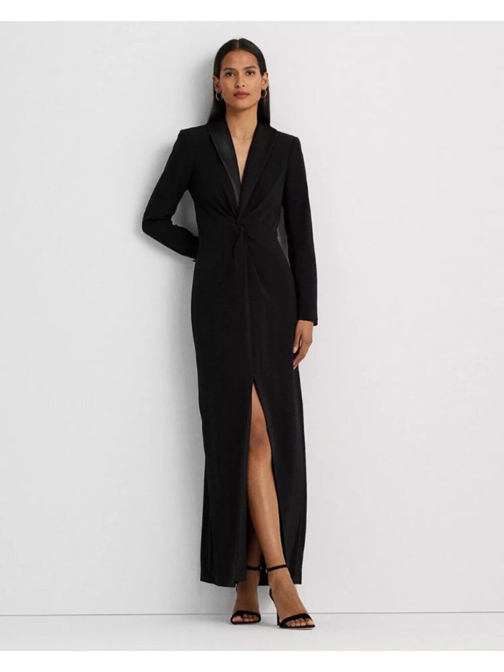 NEW Lauren Ralph Lauren Women's 14 Crepe Long-Sleeve Gown NWT $345